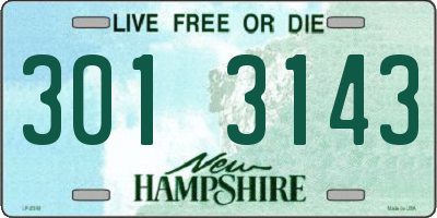 NH license plate 3013143
