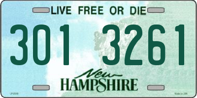 NH license plate 3013261