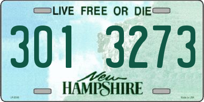 NH license plate 3013273