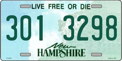NH license plate 3013298