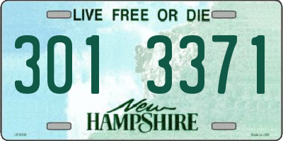 NH license plate 3013371