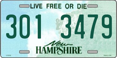 NH license plate 3013479