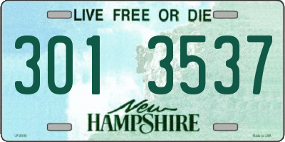NH license plate 3013537