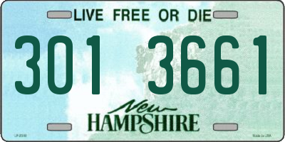 NH license plate 3013661