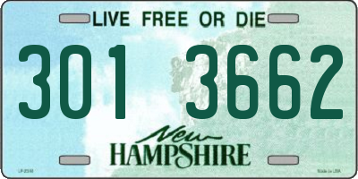 NH license plate 3013662
