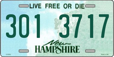 NH license plate 3013717