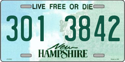 NH license plate 3013842