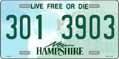 NH license plate 3013903