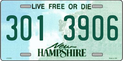 NH license plate 3013906