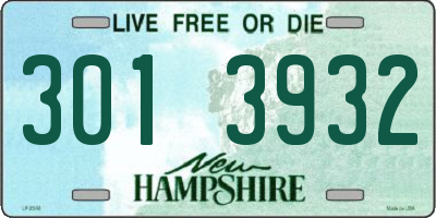NH license plate 3013932