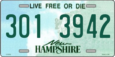NH license plate 3013942