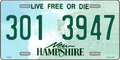 NH license plate 3013947