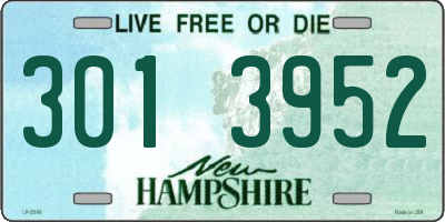 NH license plate 3013952