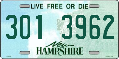 NH license plate 3013962
