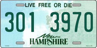 NH license plate 3013970