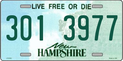 NH license plate 3013977