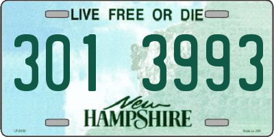 NH license plate 3013993