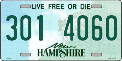 NH license plate 3014060