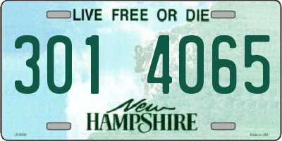 NH license plate 3014065