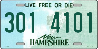 NH license plate 3014101