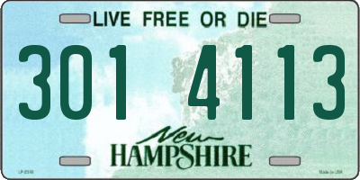 NH license plate 3014113