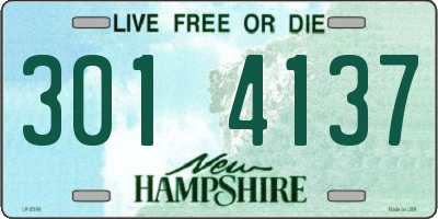NH license plate 3014137