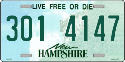 NH license plate 3014147