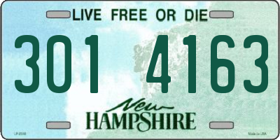 NH license plate 3014163