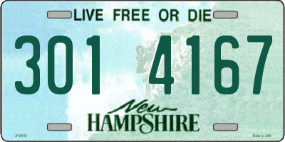 NH license plate 3014167
