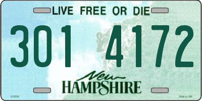 NH license plate 3014172