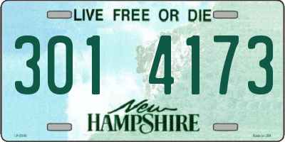 NH license plate 3014173