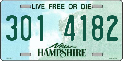 NH license plate 3014182