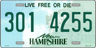 NH license plate 3014255