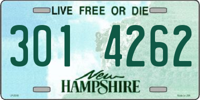 NH license plate 3014262