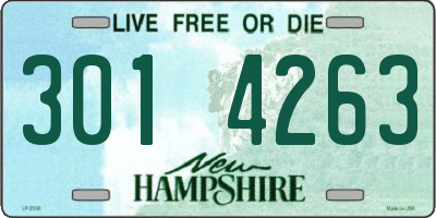 NH license plate 3014263