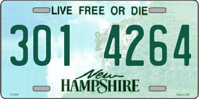 NH license plate 3014264