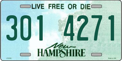 NH license plate 3014271