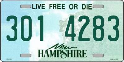 NH license plate 3014283