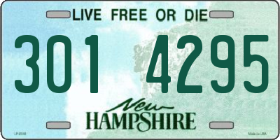 NH license plate 3014295