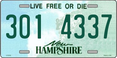 NH license plate 3014337