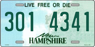 NH license plate 3014341