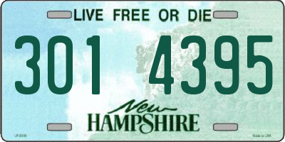 NH license plate 3014395