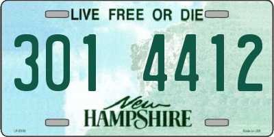 NH license plate 3014412