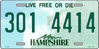 NH license plate 3014414