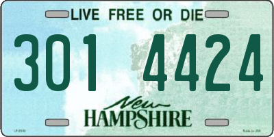 NH license plate 3014424