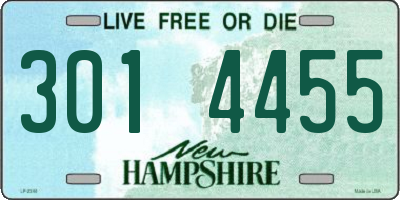 NH license plate 3014455