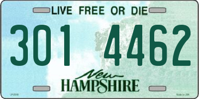 NH license plate 3014462