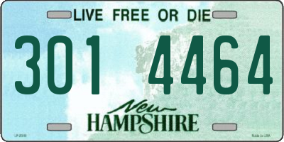 NH license plate 3014464