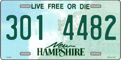 NH license plate 3014482