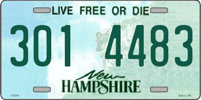 NH license plate 3014483